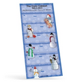 White Paper Christmas Holiday Sticker Sheet (Overlapping Snowmen)